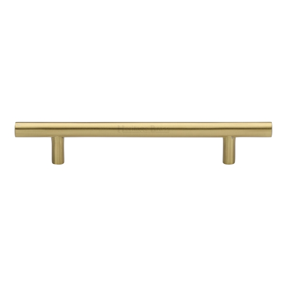 C0361 128-SB • 128 x 192 x 32mm • Satin Brass • Heritage Brass Pedestal 11mm Ø Cabinet Pull Handle